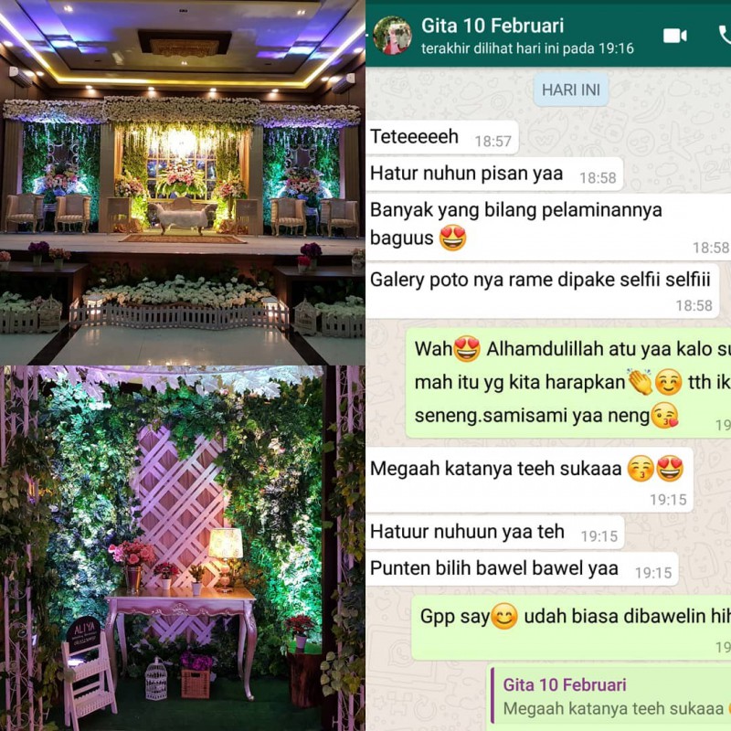 Alhamdulillah Real Testimoni Aliyaweddingdecoration Aliyaweddingservices Gedunggrahaimanciparay Dekorasimajalaya 